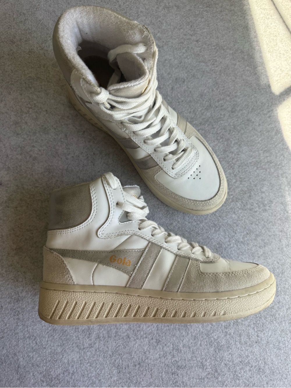 Gola x Anthropologie Slam Hightop Sneakers Size 6 - Picture 3 of 8